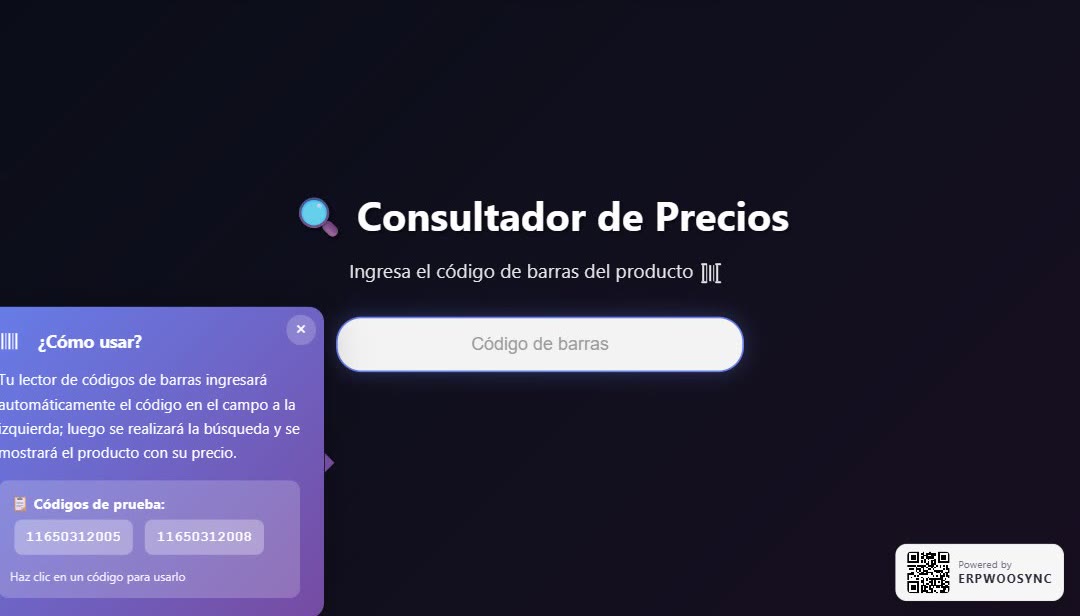 Paso 2: La pantalla muestra el precio del producto al escanear el código de barras